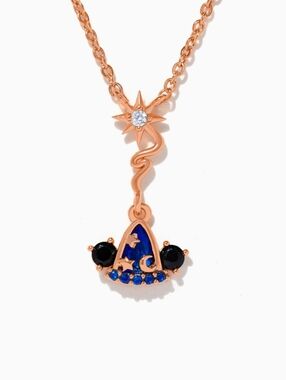 Disney Fantasia Sorcerer Apprentice Mickey Mouse Hat Necklace Girls Crew